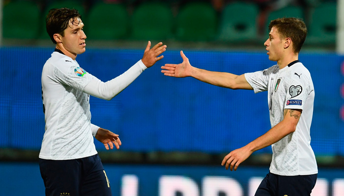 Pokerstars Sports Italia vs Bosnia Herzegovina UEFA Nations League 02 Italia vs Bosnia-Herzegovina, Italia, Nicolò Barella, Nicolò Zaniolo